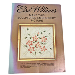 Elsa Williams Embroidery Kit Salt Marsh Roses Vintage RARE